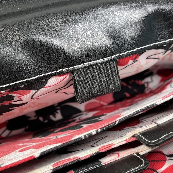 Mary Kay Consultant Travel Wallet Organizer Black Floral 3 pc Crossbody Passport - Picture 8 of 16